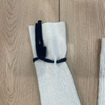 Banana Republic  Cream and Navy Striped Sweater Merino Wool Photo 5