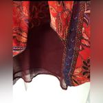 Old Navy New boho print blouse top, women size small, fall color, short sleeves Photo 6