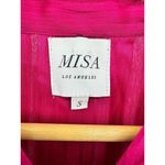 MISA Los Angeles  Lara‎ Mini Dress Solid Stripe Fuschia Pink Size Small Pockets Photo 1