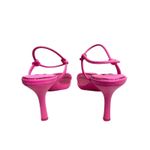 AQUA Sandals Square Toe Pink Raffia Detail Strappy Heels Size 8.5 NEW Photo 6