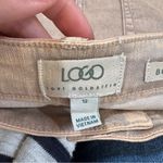 LOGO By Lori Goldstein Logo Lori Goldstein Tan Acid Wash Boyfriend Fit Jeans Womens 12 Casual Baggy Photo 6
