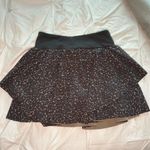 Varley  Adams Animal Print Black and Brown Mini Skort XS Photo 1