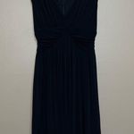 Boston Proper Women’s Black v-neckline sleeveless mini dress Photo 1
