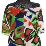 Cache Black Red Green White Lot 2 Pcs Bundle Silk Sequin Dress New $198 NWT Photo 4