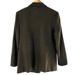 Sag Harbor Dark Olive Army Green 100% Wool Blazer Size 12 Photo 2