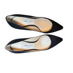 Jimmy Choo Black Leather Women's Pumps, size 38/US 7.5 Photo 1