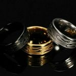 TJ Maxx Titanium Fish Hook Ring Wedding Band Fishing Hunting Mens Unisex Photo 1