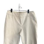 Chico's Cream Pull On Cotton Blend Capri Cropped Stretch Leggings Women Sz 2 Photo 3