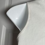 SheIn  Graphic Print Letter Angel Rib Knit Crop Tank Top Medium White Blue Photo 12