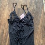 🎉HPx2🎉 A Peek Behind the Lace Maxi Slip Black Photo 3