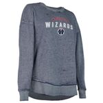 Nba NWT!  Washington Wizards Women's Burnout Crew Neck Fleece Sweatshirt 19” P2P Photo 3