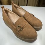 Naturalizer Soul Joyla Platform Loafers Tan Faux Suede Slip On Shoes 7M Brown Size 7 Photo 1