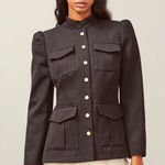 Tory Burch $598 Sergeant Wool Black Pepper Jacket size 2 Photo 0