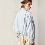 Free People NWT We The Free Newport Bubble Stripped Top, size Large Photo 1