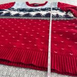 Lands' End Holiday Mountain Scene Winter Ski Crew Neck Sweater Size L Photo 7