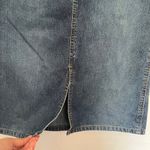 TYTE Knee Length Jean Skirt Juniors Size 3 Medium Wash Front Slit Blue Denim Photo 3