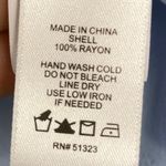 CeCe  NEW Light Blue Ruffle Sleeve V Neck Blouse Feminine Chic Cottage Top Size S Photo 4