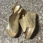 Pierre Dumas Gold Platform Wedges Photo 2