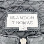 Vintage Brandon Thomas Genuine Black Leather Motorcycle Vest Women's Size Small Photo 4