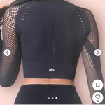 Alo Yoga  Perforated Long Sleeve crop Top Photo 2