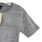 J.Crew Crewneck Pocket T-Shirt Bodysuit Heather Gray New Photo 2