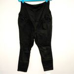 Old Navy Black Maternity Jeans Denim Stretchy Size 18 Short Pregnancy Baby Photo 1