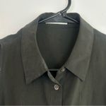 Equipment  100% Silk Black Sleeveless Button Down Tie Waist Blouse Size XS Photo 2