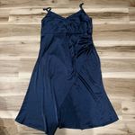 Cider  Navy Blue Silky Slit Midi Dress Women’s 2XL Photo 0