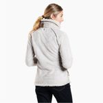 Kuhl Womens  Tan Beige Stone Flight Fleece Pullover Hidden Hoodie Sweater Photo 1