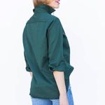 Frank & Eileen  Eileen Relaxed Button-Up Featherweight‎ Forest Green XS Photo 3