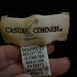 Vintage 90s Hand Embroidered Santa Claus Holiday Sweater Black Size M Photo 2