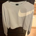 Nike Baby Blue Cropped Sweatshirt Photo 0