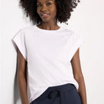 Evereve Nora White Muscle Tee - Size - Large Photo 0