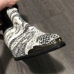 Wild Pair  Black & Snakeskin Ankle Boots Size 5 Photo 7