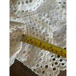 Misa Los Angeles The Joanna Cotton Eyelet Romper in White Women’s size Medium Photo 10