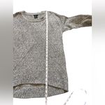 Calvin Klein Jeans women’s geometric knit high low grey sweater size M Photo 5