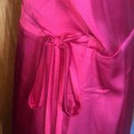 Noire red silk dress cocktail dress New Year’s Eve party fold over dress holiday Size M Photo 6