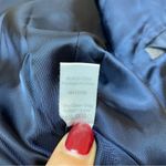 Marissa Webb | Plaid Waist Length Button Front Boy Blazer in Gray/Blue Sz Small Gray Photo 15