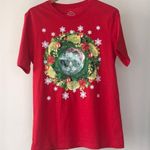 Well Worn Handmade Ugly Christmas 3-D Holiday Cat Lover Red Short Sleeve Shirt Size Medium Photo 4
