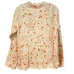 Johnny Was Pete & Greta Johnny Was Floral Linen Blazer Jacket Women's Small Tan Red NWT Photo 4