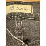 Madewell  Jean Skirt Size 27 Stretch Black Charcoal Denim Raw Edge Boho Festival Photo 3