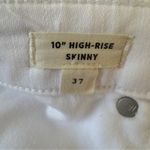 Madewell  High-Rise Skinny Jeans White denim casual zip button pockets belt loops Photo 5