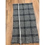 Loft  Black White Houndstooth Infinity Scarf Soft Knit Loop Winter Accessory Photo 3