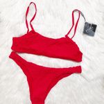 Zaful Red Cheeky High Rise Bikini Photo 0