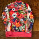 Adidas  floral Athletic Jacket Full zip L Photo 2