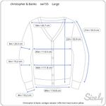 Christopher & Banks cardigan sweater ruffle hem heart button yellow Photo 1