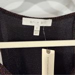 Anthropologie Eri + Ali Encore Shine Metallic Cami Top Gold Size S NWT Black Photo 2