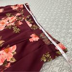 Johnny Was New! Winonna Silk Easy Pants Burgundy Floral Pull On Pants Size XL Photo 6