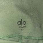 Alo Yoga  Green Bike Shorts High-Rise Performance Photo 2