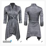 Joseph Ribkoff  Heather Gray Belted Cardigan/Cover Up Photo 1